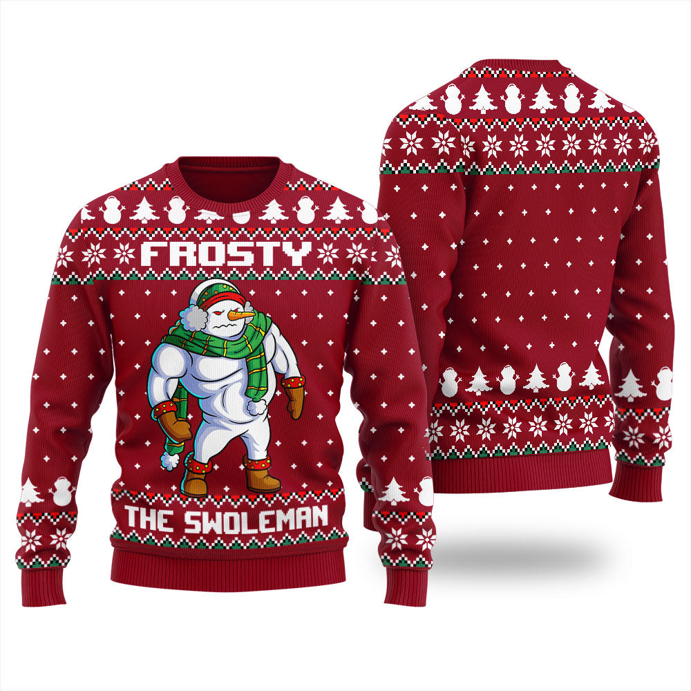 Frosty Swoleman Ugly Christmas Sweater For Women