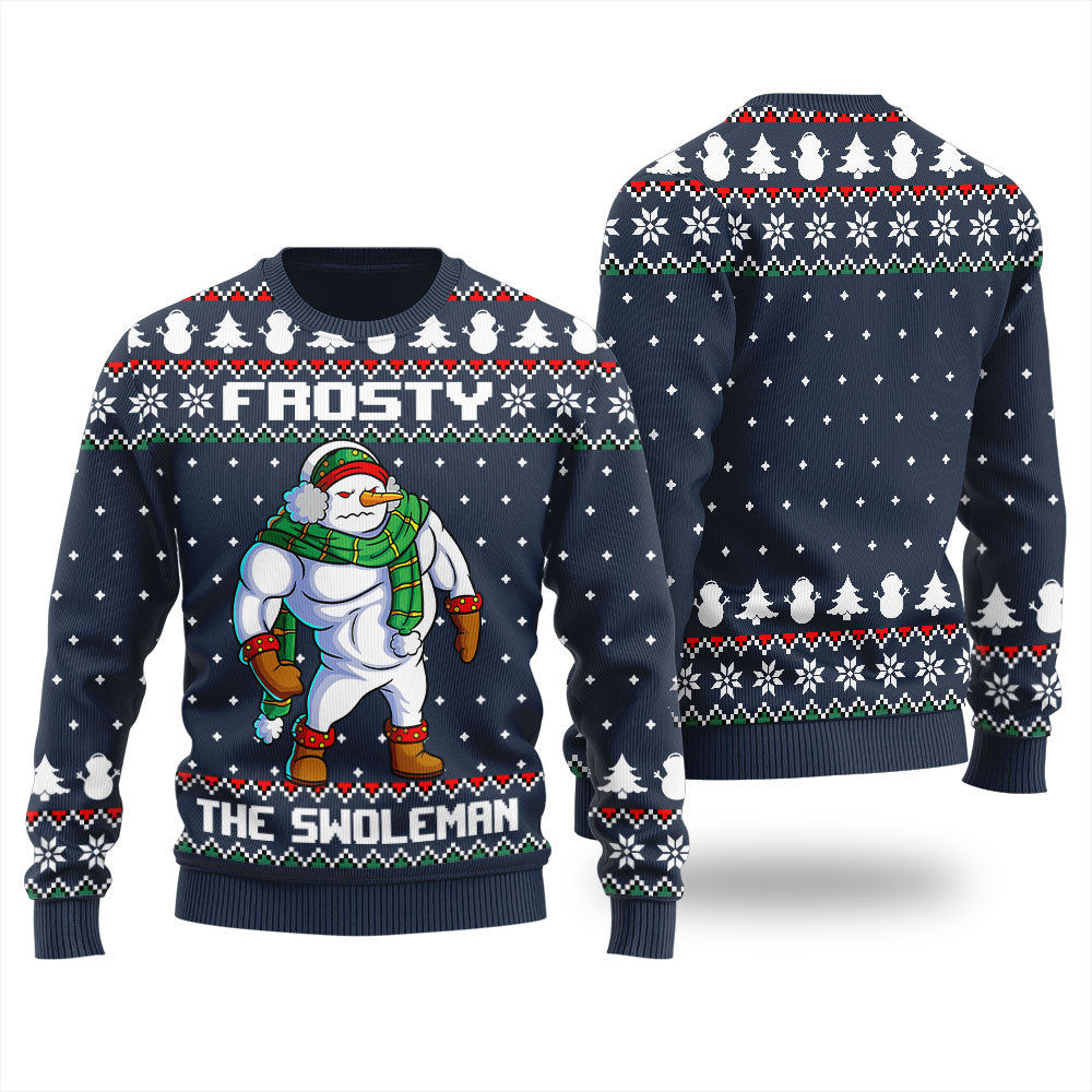 Frosty Swoleman Ugly Christmas Sweater For Women