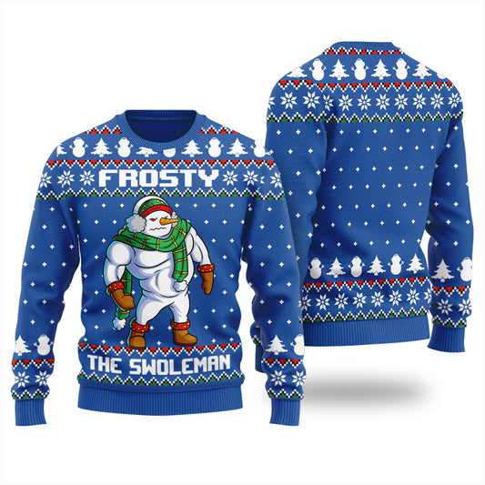 Frosty Swoleman Ugly Christmas Sweater For Women