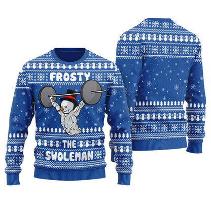 Frosty The Swoleman Ugly Christmas Sweater