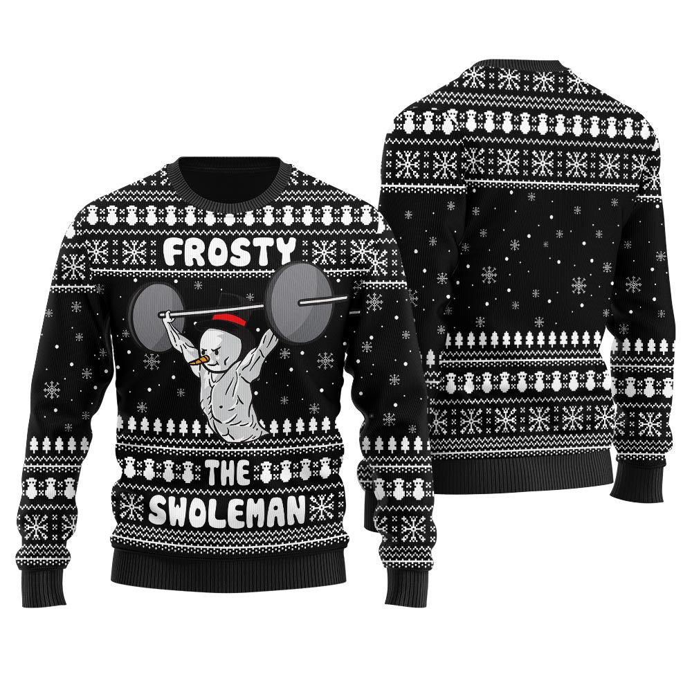 Frosty The Swoleman Ugly Christmas Sweater
