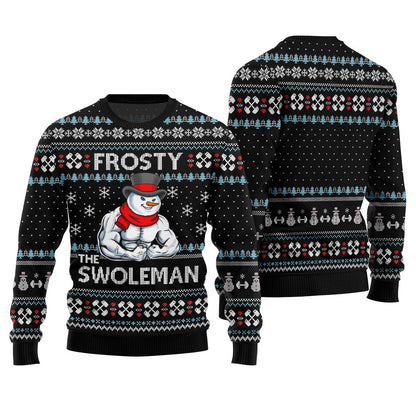 Frosty the Swole Man Ugly Christmas Sweater