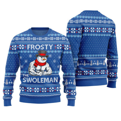 Frosty the Swole Man Ugly Christmas Sweater