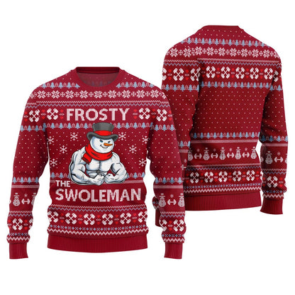 Frosty the Swole Man Ugly Christmas Sweater