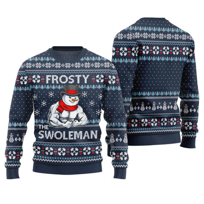 Frosty the Swole Man Ugly Christmas Sweater