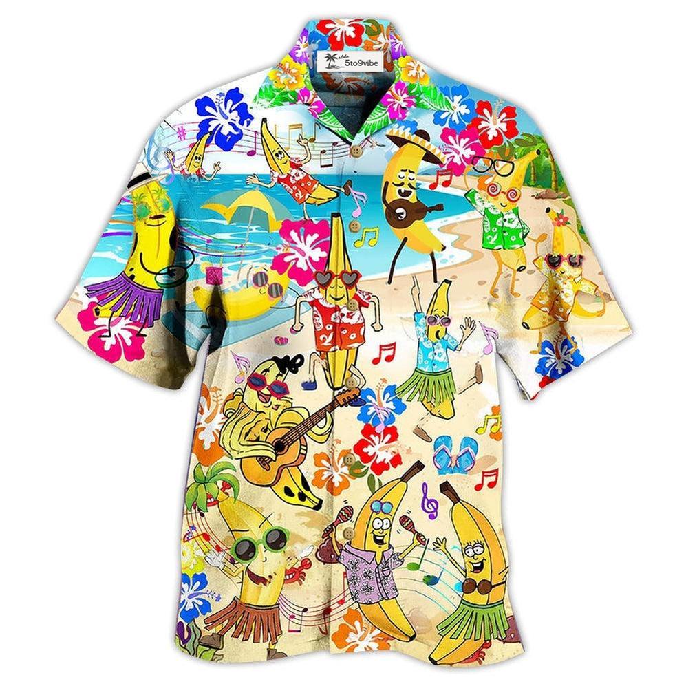 Hawaiian Shirt / Adults / S Fruit Banana Love Beach Music - Hawaiian Shirt 