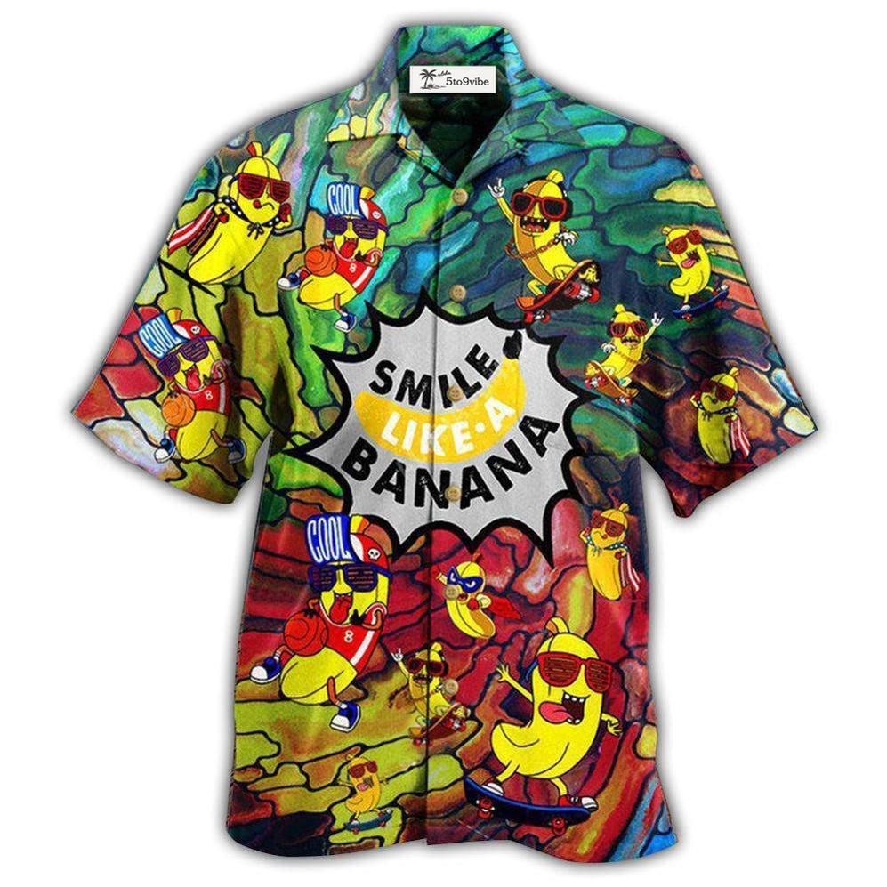 Hawaiian Shirt / Adults / S Fruit Smile Like Funny Bananas - Hawaiian Shirt 