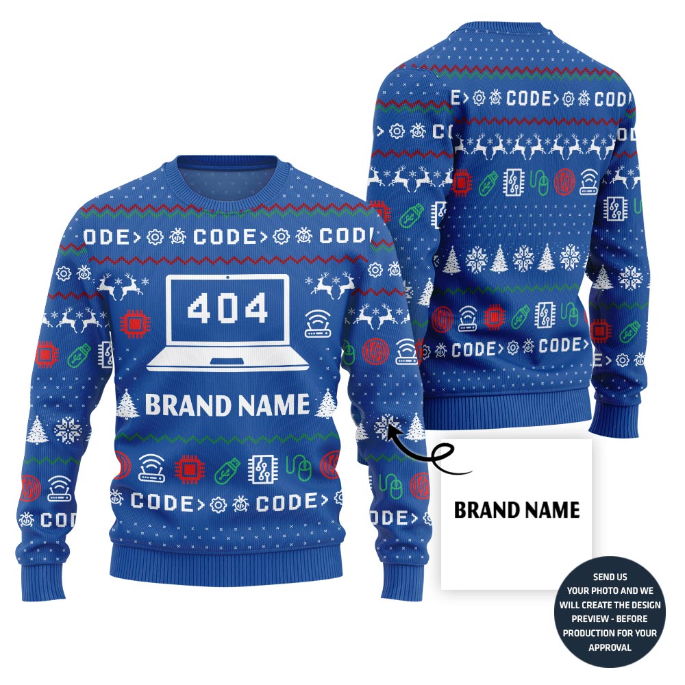 Funny 404 Error Custom Ugly Sweater