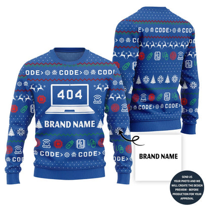 Funny 404 Error Custom Ugly Sweater