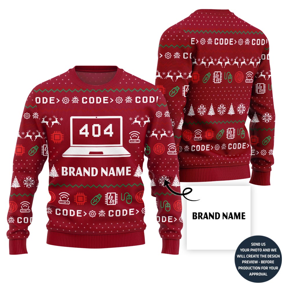 Funny 404 Error Custom Ugly Sweater
