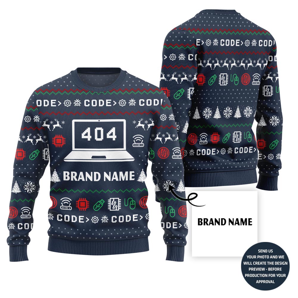 Funny 404 Error Custom Ugly Sweater