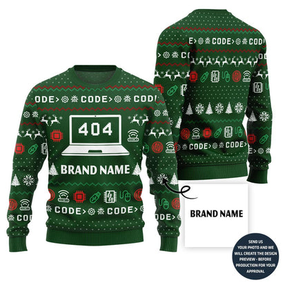 Funny 404 Error Custom Ugly Sweater