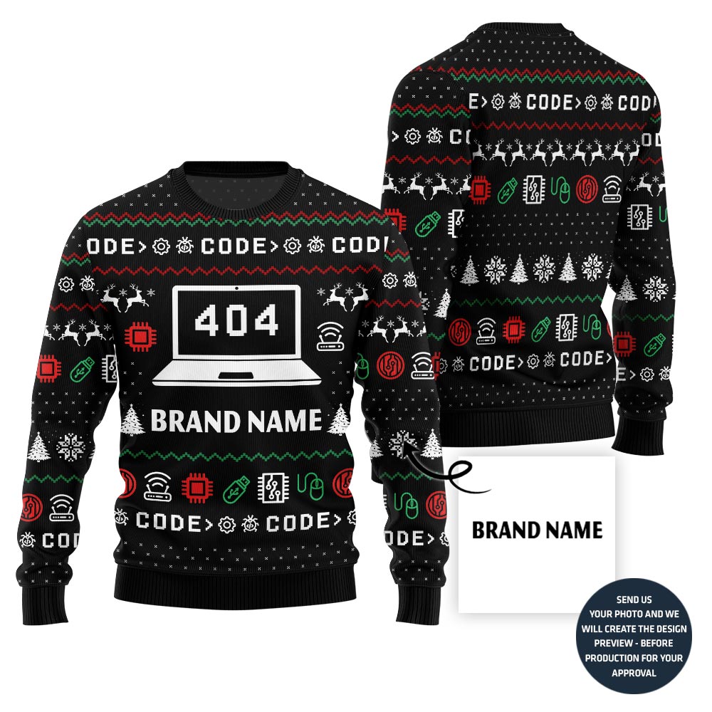 Funny 404 Error Custom Ugly Sweater