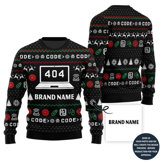 Funny 404 Error Custom Ugly Sweater
