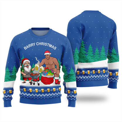 Funny Barry Christmas Ugly Christmas Sweater
