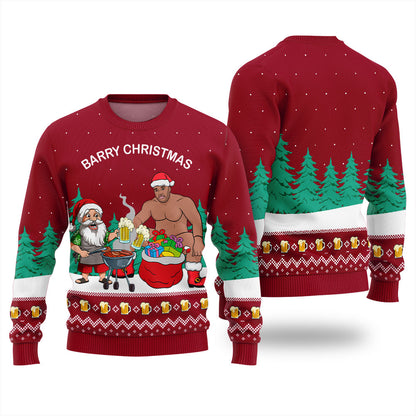 Funny Barry Christmas Ugly Christmas Sweater