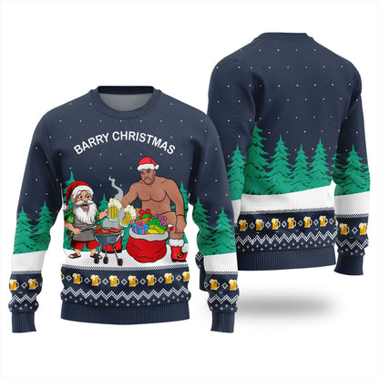 Funny Barry Christmas Ugly Christmas Sweater