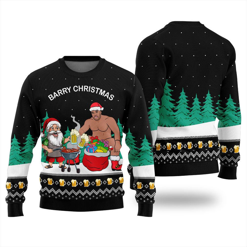 Funny Barry Christmas Ugly Christmas Sweater
