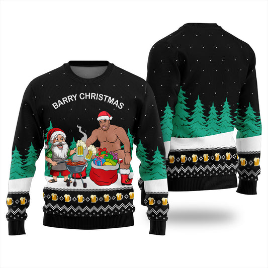 Funny Barry Christmas Ugly Christmas Sweater
