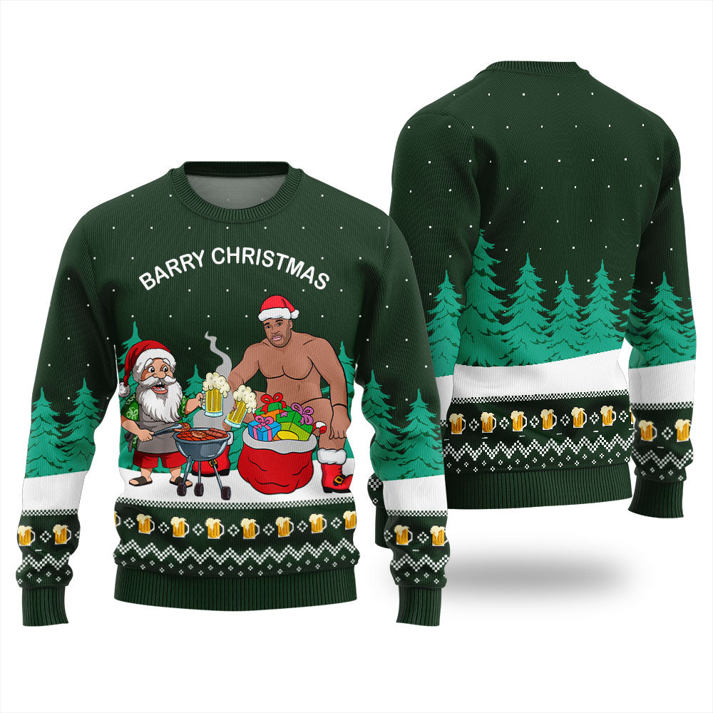 Funny Barry Christmas Ugly Christmas Sweater