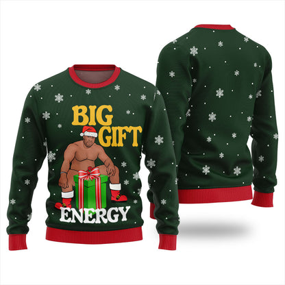 Funny Big Gift Energy Barry Wood Christmas Sweater
