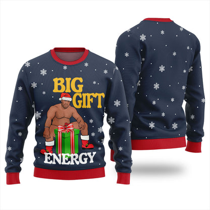 Funny Big Gift Energy Barry Wood Christmas Sweater