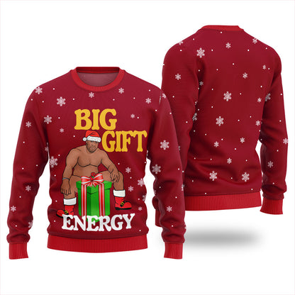 Funny Big Gift Energy Barry Wood Christmas Sweater