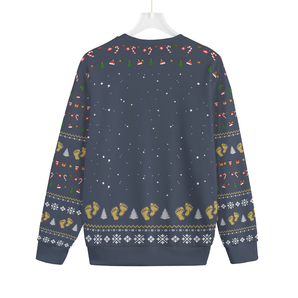 Funny Bigfoot Toilet Men Big And Tall Christmas Sweater