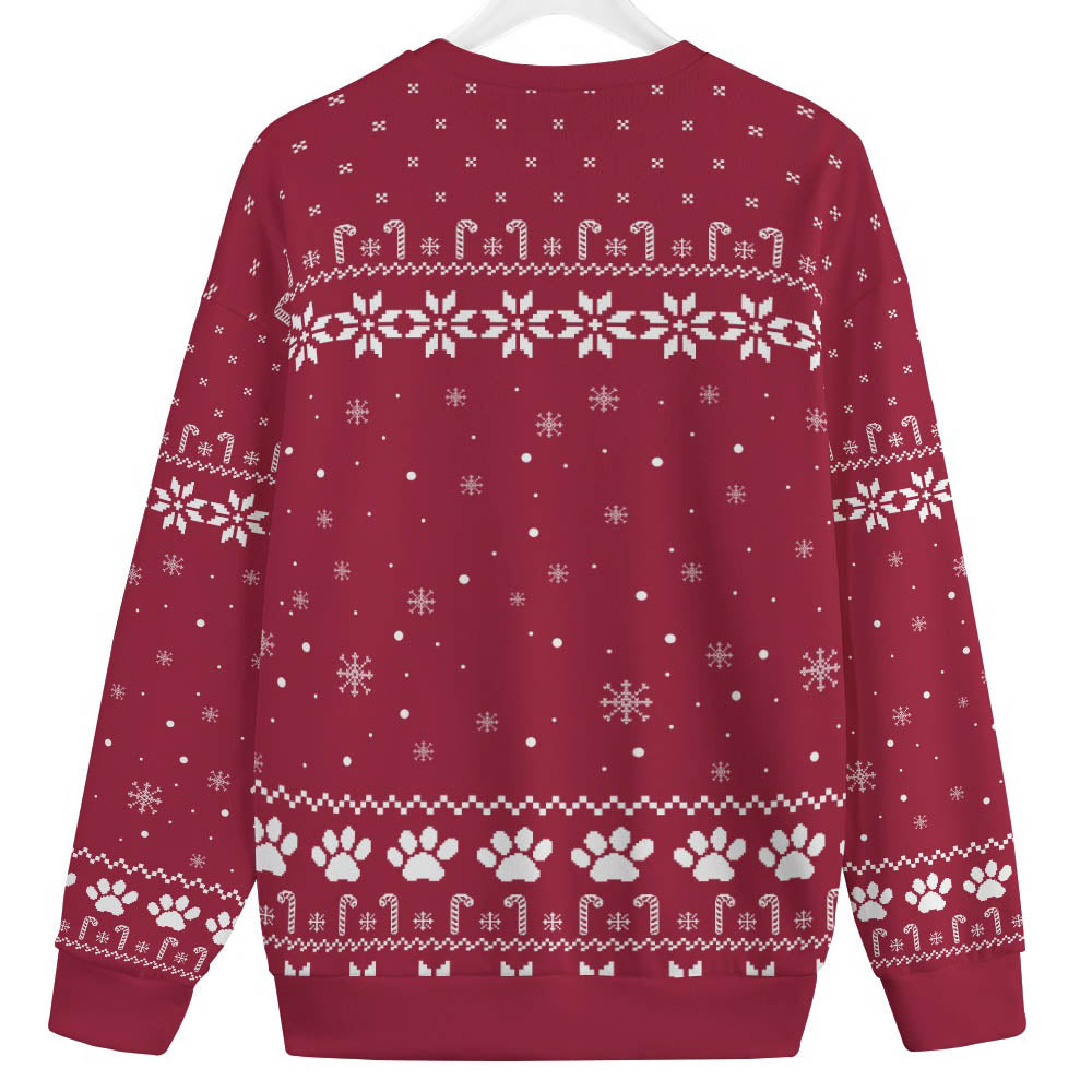 Funny Black Cat Womens Plus Ugly Christmas Sweater