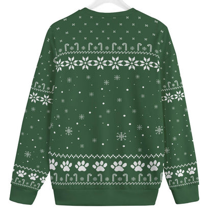 Funny Black Cat Womens Plus Ugly Christmas Sweater