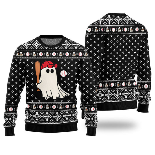 Funny Bowling Game Halloween Xmas Sweater