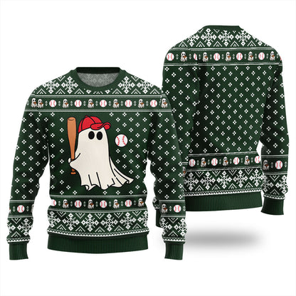 Funny Bowling Game Halloween Xmas Sweater
