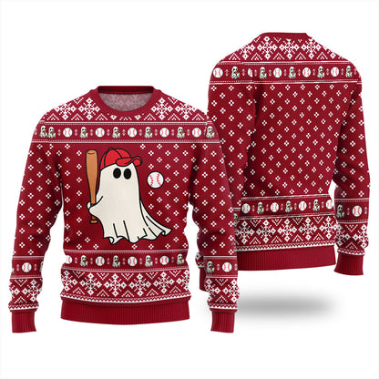 Funny Bowling Game Halloween Xmas Sweater