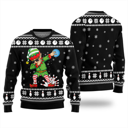 Funny Bowling Ugly Christmas Sweater