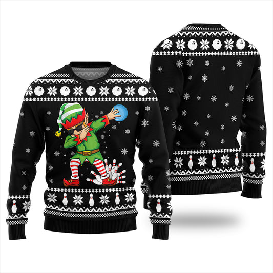 Funny Bowling Ugly Christmas Sweater