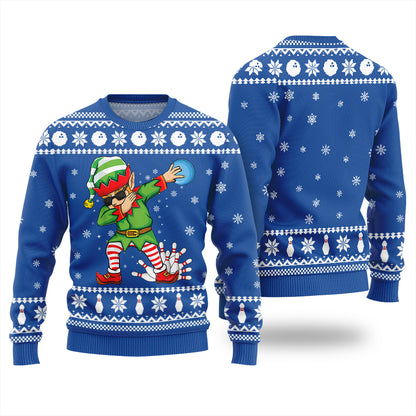 Funny Bowling Ugly Christmas Sweater