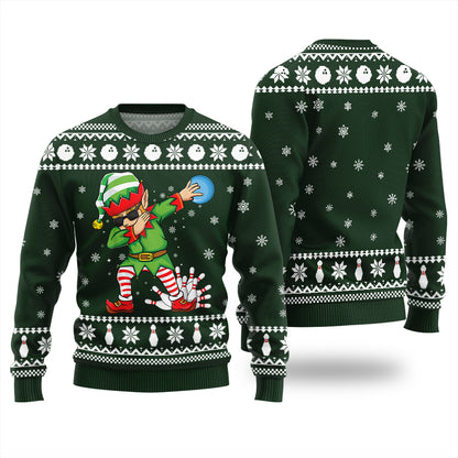 Funny Bowling Ugly Christmas Sweater