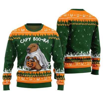 Funny Capy Boo Ra Halloween Sweater