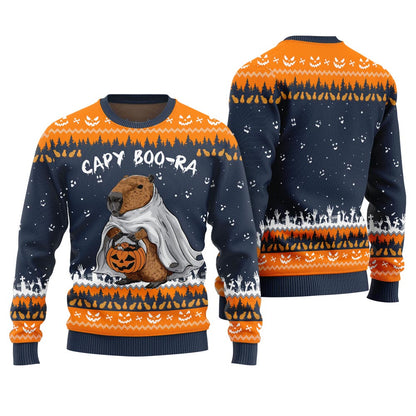 Funny Capy Boo Ra Halloween Sweater