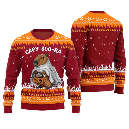 Capybara Halloween Ugly Christmas Sweater