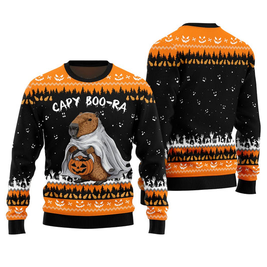 Funny Capy Boo Ra Halloween Sweater