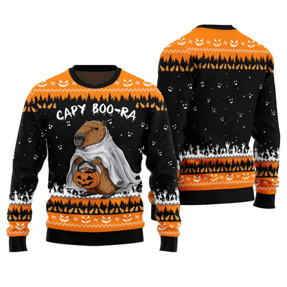 Capybara Halloween Ugly Christmas Sweater