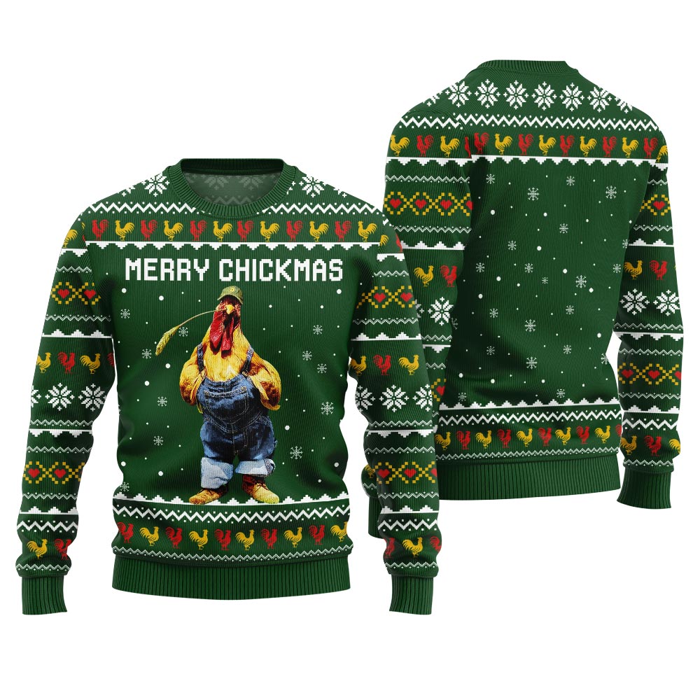 Funny Chicken Ugly Christmas Sweater For Women