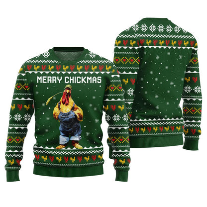 Funny Chicken Ugly Christmas Sweater For Women