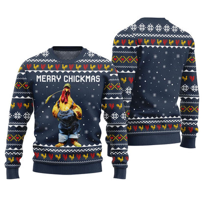 Funny Chicken Ugly Christmas Sweater For Women