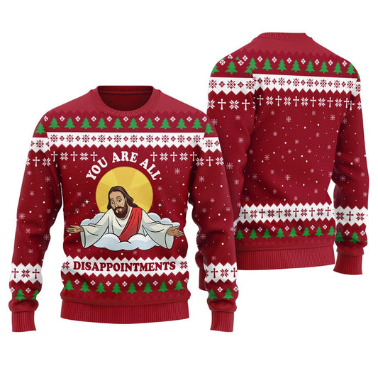 Funny Christian Joke Ugly Christmas Sweater For Men