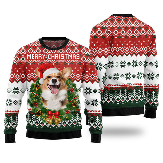 Funny Corgi Custom Dog Ugly Christmas Sweater