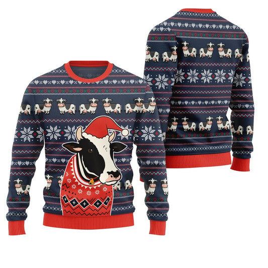 Funny Cow Ugly Christmas Sweater