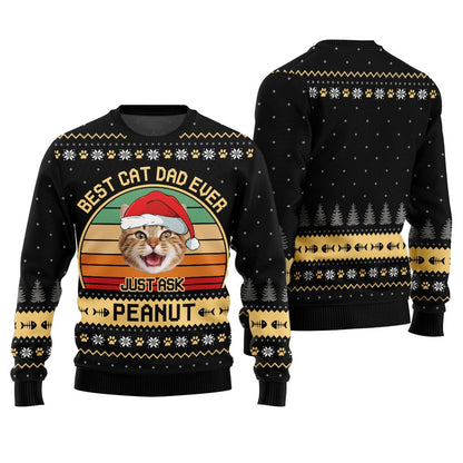 Funny Custom Cat Ugly Christmas Sweater