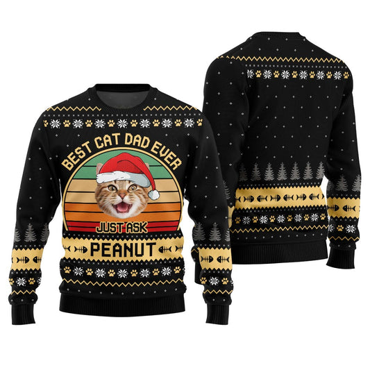 Funny Custom Cat Ugly Christmas Sweater